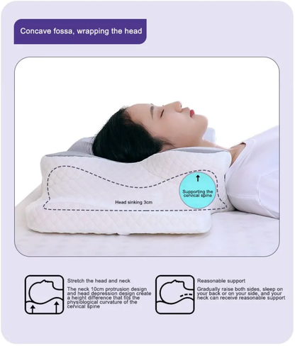 Oreiller cervical en mousse à mémoire de forme papillon – Dormez confortablement !